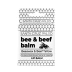 SANTA CRUZ PALEO Beef Tallow Beeswax Lip Balm Hydrating Moisturizer, Natural Grass Fed Lip Care Tallow Balm Soothes Chapped, Dry Lips, Hypoallergenic for Sensitive Skin, Long Lasting & Vitamin Rich
