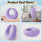 vamorry Gaming Pillow Arm Support Pillow for Bed & Sofa: Ergonomic U-Shaped Lap Pillow with Elbow Rest for Adults & Kids - Reduces Arm Pain & Fatigue During Gaming, Reading, Working & Crocheting
