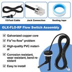 GLX-FLO-RP Flow Switch for Hayward Goldline Aquarite Salt Systems - Pool Flow Sensor with 15ft Cable - Replaces GLXFLORP - Protects Salt Cell & Chlorine Generator
