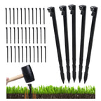 55 Pcs 8.5'' Landscape Edging Stakes, Plastic Garden Anchor Stakes