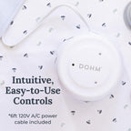 Yogasleep Dohm Uno White Noise Sound Machine, Real Fan Inside for Non-Looping White Noise, Sleep Aid, Office Privacy & Meditation for Adults & Baby, Registry Gift (White)