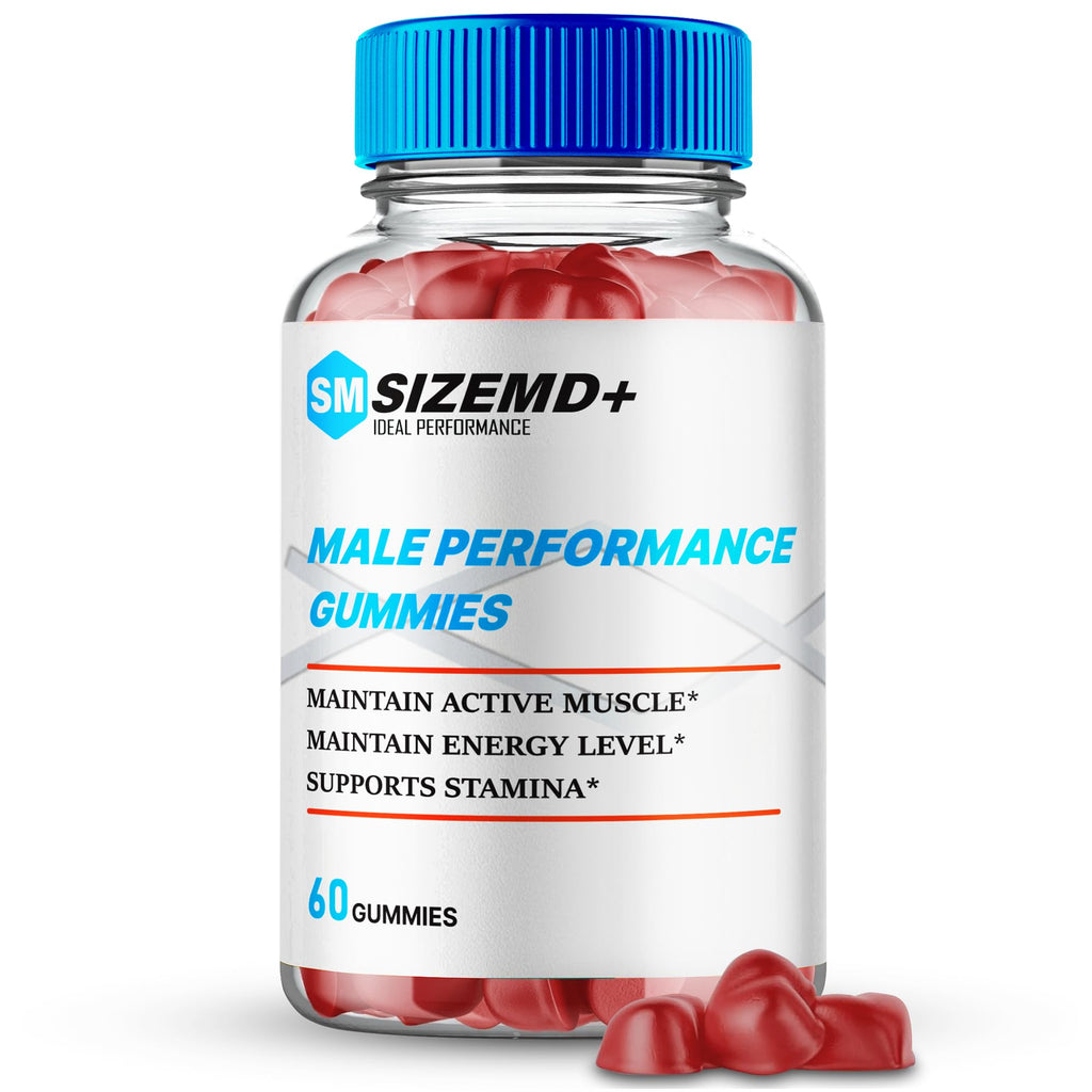 SizeMD+ Gummies, Official SizeMD + Gummies for Men - Maximum Strength Performance, All Natural Support Overall Health & Wellness, SizeMD Advanced Formula Support Gummy Reviews (1 Pack)