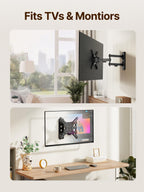 monTEK Full Motion Small TV Wall Mount for 13-43 Inch TVs up to 44 lb