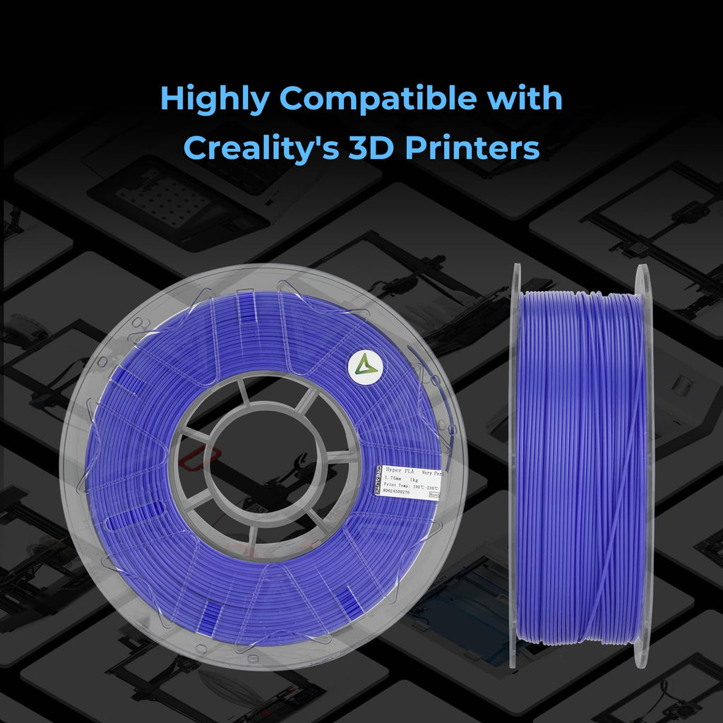 Creality Hyper PLA Filament 1.75mm, RFID 3D Printer Filament for High-Speed Printing up to 600mm/s, ±0.03mm Accuracy, 1KG/Spool (2.2lbs), 3D Printing Filament for Most 3D Printers (Golden Yellow)