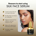 SILK FACE Elixir Serum by Coco March – Anti-Aging, Hydrating & Brightening Facial Moisturizer for Fine Line Reduction, Firming & Illuminating Skin Care with Peptides and Amino Acids, 30ml (1 Fl Oz)