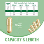 ATNreuro Size 0 Empty Vegan Capsules with 2 Micro Spoons - 1000 Count Empty Vegetarian Capsules - Empty Pill Capsules for Powders Supplements