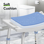 Delog Shower Chair for Inside Shower, Tool-Free Assembly Height Adjustable Shower Bench for Seniors, Elderly, Disabled, Handicap and Injured, Shower Stool 300lbs, FSA/HSA Eligible