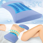 Poufs Lumbar Support Pillow for Bed Relief Back Pain: Lower Back Pillow for Sleeping - Memory Foam Waist Pillow - Back Wedge Bolster Pillow for Side, Back&Stomach Sleepers - Bed Rest Pillow