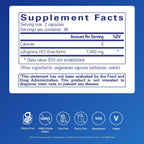 Pure Encapsulations L-Arginine - 1,400 mg - Support Nitric Oxide Production - Heart Health & Blood Flow - Gluten Free & Non-GMO - 180 Capsules