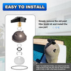 AUTOBABA CX900G Pool Filter Locking Knob Kit Compatible with Hayward Star Clear Plus Cartridge Filter Series C751, C900 & C1200, CX900DA Knob Kit with CX900D, CX900J, CX900H, CX900W, ECX1322A, CX900F