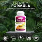 Best Naturals Vitex Chasteberry 400 mg 250 Capsules (Pack of 3)