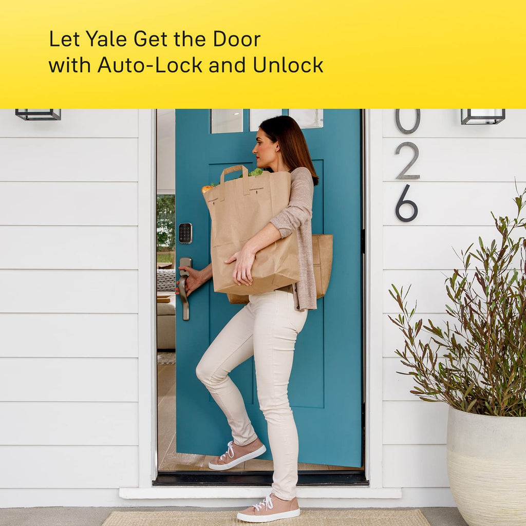 Yale Assure Lock 2 Deadbolt, Lifetime Brass Key-Free Smart Lock with Bluetooth Connected Keypad for Code Entry (No Wi-Fi), YRD430-BLE-P05