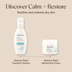 Aveeno Calm + Restore Facial Moisturizer Face Cream for Redness Relief, Non-Comedogenic, Ceramide & Vitamin B5, Hydrating for Dry, Sensitive Skin, Hypoallergenic, Fragrance-Free, 1.7 oz