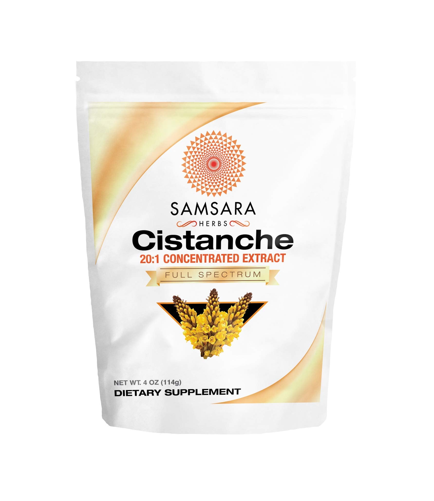 Samsara Herbs Cistanche - 20:1 Concentrated Extract Powder (4oz/114g)