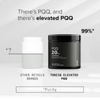 Toniiq 99%+ 20mg Supplement - Ultra High Purity PQQ 20mg Concentrated Formula - PQQ 20 mg 120 Capsules - Pyrroloquinoline Quinone Supplement - 1 Capsule Serving - Vegetarian Capsules