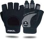 ATERCEL Weight Lifting Gloves Full Palm Protection, Workout Gloves for Gym, Cycling, Exercise, Breathable, Super Lightweight for Mens and Women(Black, L)