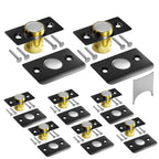 Tonitrui Upgraded Strong Magnetic Door Catch, Replacement for Traditional Door Ball Catch, Quite & Easy to Install, Use for Top of Door, Closet Door, 8 Pack, Black