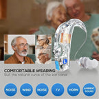 Hearing Aids for Seniors,Advanced Noise Reduction Function Hearing Aid Equipped With and AI Chips,Comfortable Portable Suitable Hearing Aid People With Hearing Loss,Fast Charging+Ultra Long Standby