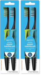 Amazon Basics Electric Toothbrush | Pulsating | Deep Cleaning | 2 Count