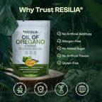 Resilia Softgels with Black Seed Oil 6000mg – Organic Oregano Oil Capsules for Immune & Digestive Support – Non-GMO, Gluten-Free Softgels – Natural Herbal Wellness Supplement (60 Count)