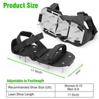 DenForste Lawn Aerator Shoes for Grass - Pre-Assembled Grass Aerator Shoes for Lawn - Soil Yard Aerator Tool for Aerating Patio Garden, Black