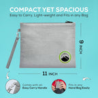 Large and Small Smell Proof Bag Combo, Smell Proof Container, Dog Tested Odor resistant Bag, Best Zipper Odor sealing Pouch Herbs, coffee & Travel Medicine Bag, Scent resistent Containers