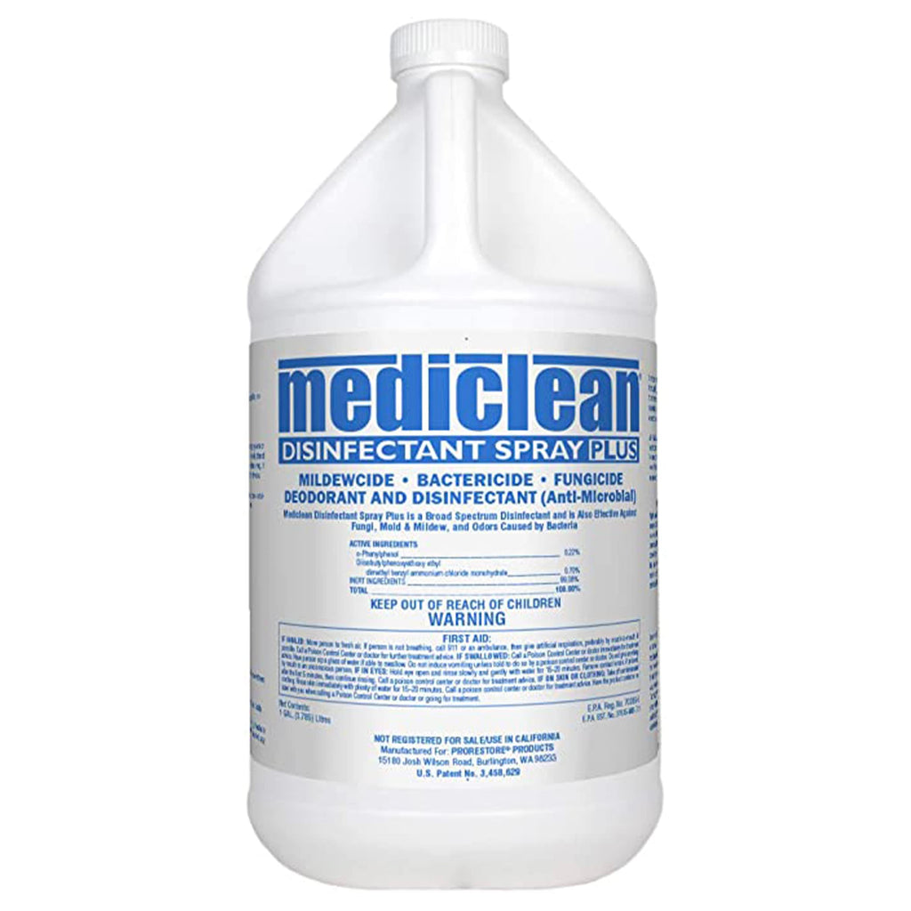 Mediclean Disinfectant Spray Plus Professional Antimicrobial Spray for Use After Floods, 1-Gal Bottle