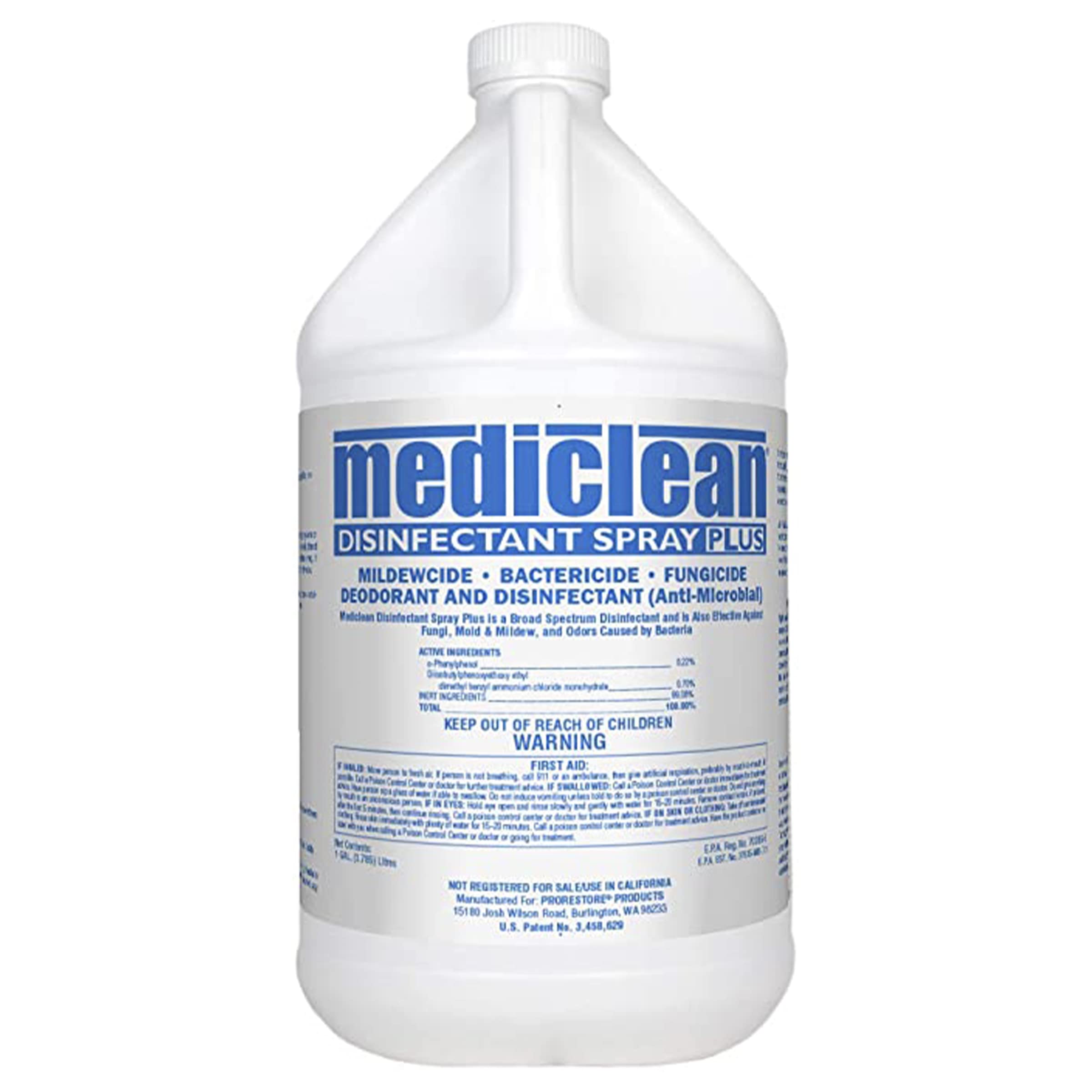 Mediclean Disinfectant Spray Plus Professional Antimicrobial Spray for Use After Floods, 1-Gal Bottle