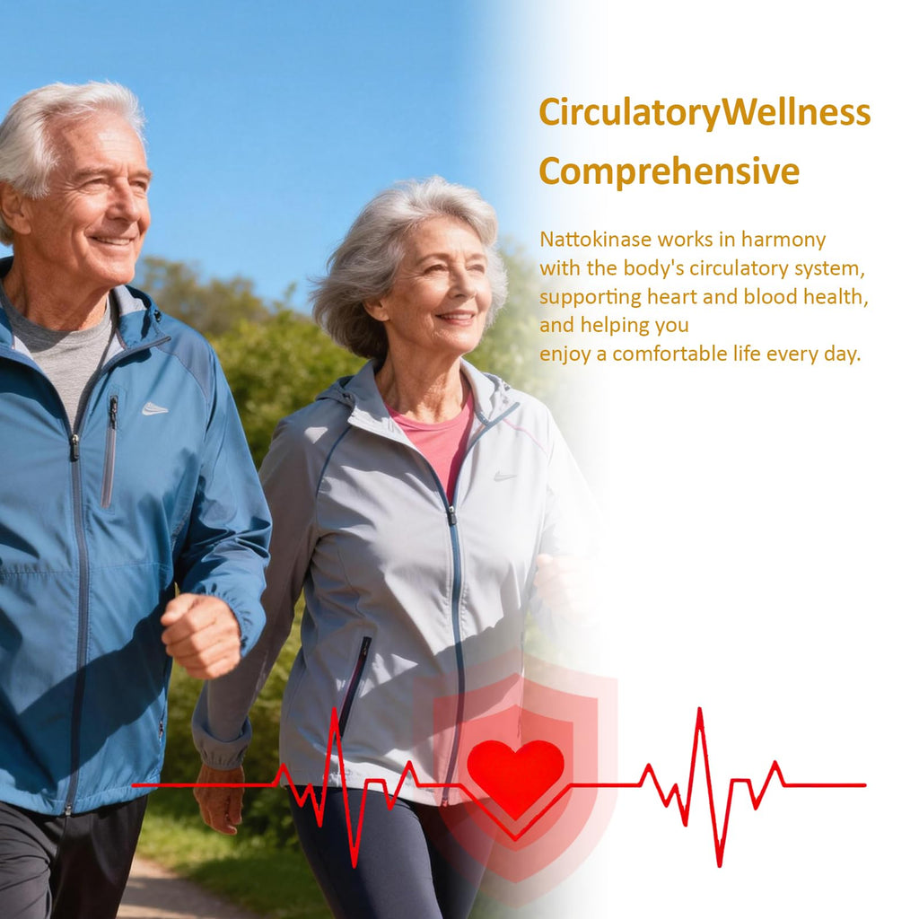 KUAFLY Nattokinase Supplement 12000FU -Organic nattokinase 600mg for Circulatory Wellness,Premium Heart Health Support - Vegan & Gluten Free- 180 Capsules