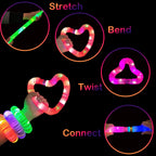 Halloween Glow Sticks for Kids 12-96 PCS,Glow in Dark Party Favor Supplies