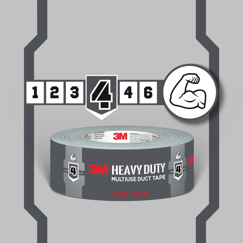 3M Heavy Duty Duct Tape White, 1.88 in x 20 yd, 1 Roll, 2120-WH