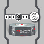 3M Black Duct Tape, 1.88in x 45yd, 1 Roll, Heavy Duty, 2145-BK