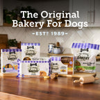 Three Dog Bakery Soft Baked PB&J Bites Dog Treats, Peanut Butter and Strawberry Flavor, Soft and Chewy Dog Cookies, Baked in The USA, 13 oz