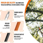 Buyplus 26FT Reach Pole Saws for Tree Trimming, Pole Saw with 5-20FT Telescoping Extension Pole, Pruning Saw with 24" 3X Detachable Saw, Non-Slip Handle, Tree Trimmer for Garden Yard Palms Shrubs