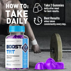 (5 Pack) Boost TRT Gummies for Men, Official Boost TRT Male Performance Gummys with Natural Ingredients, Advanced BoostTRT Men's Gummy Supplement with Maximum Strength Premium Vitamins (300 Gummies)