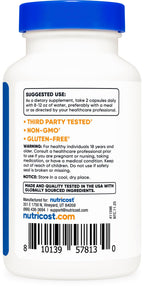 Nutricost Fucoidan (750mg) 120 Capsules - Vegan, GMO-Free, 60 Servings