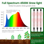 SOLIGT 60 Cell Seed Starter Kit with Grow Light and Heat Mat, Seed Starter Tray with Higher 4.3” Humidity Dome, Flexible Light Positioning for Seed Starting & Seedling Growth