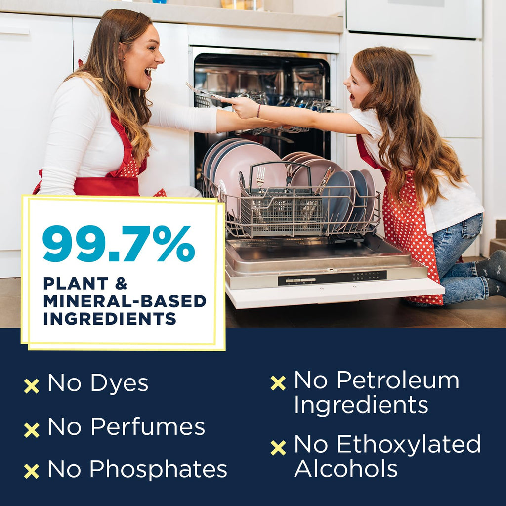 Nature Clean Dishwasher Rinse Aid Liquid, Non Toxic Natural Formula, Spot Free Shine for Glasses & Dishes, Hard Water Stain Remover, Dishwasher Drying Agent, 8 oz/250 ml Pack of 12