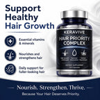KERAVIVE Hair Priority Complex,120 Capsules