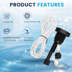 GLX-FLO-RP Flow Switch Assembly for All Hayward Goldline Aquarite Salt Systems, Metal Induction Structure Pool Flow Sensor Suitable Hayward Salt Cell & Chlorine Generator with 15-Feet Cable(White)