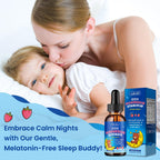 2 Pack Kids Magnesium Liquid Drops - Liquid Magnesium Glycinate Supplement with L-Theanine Omega-3, Vitamin B6, D3, Zinc - Support Sleep, Relaxation, Calm & Focus - Strawberry Flavor