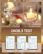 Homemory 24pcs Flameless LED Tea Lights with Remote & Timer, 400+Hours Realistic Flickering Battery Candles for Seasonal, Tabletop, and Centerpieces Decor