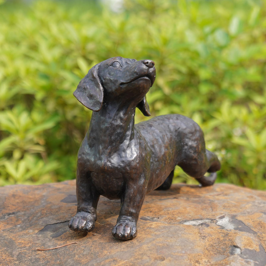 LC LCdecohome Dog Statues Outdoor Dachshund Décor 12.75 * 4 * 8.5 inch