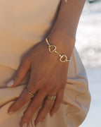 James Michelle Horse Bit Bracelet for Women – 3-Year Color Guarantee – Waterproof, Non-Tarnish, Hypoallergenic, Gold PVD Coated – Great for Beach, Wedding, Gifts