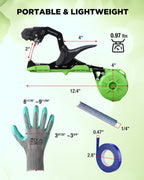 WORKPRO Plant Tying Machine with Gloves & 20 Rolls of Tape & 10,000 Staples