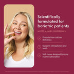 Bariatric Advantage Calcium Citrate Chewy Bites 250 mg with Vitamin D3 - Chewable Supplement for Bariatric Surgery Patients - Sugar-Free Calcium Chews - Caramel Flavor - 60 Count