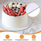 ZENOWICK 25-Packs Cake Boards 10 inch Round, White Cake Board Rounds