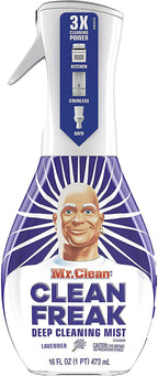 Mr. Clean Freak Deep Cleaning Mist Multi-Surface Spray Lavender Bundle, 1 Starter + 1 Refill