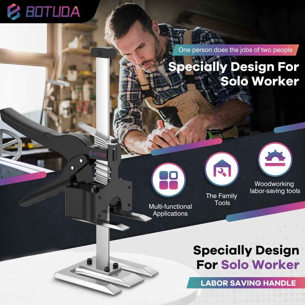 BOTUDA 2026 New Labor Saving Arm Jack Handle (2Pack) 12 in Lifting Jack Tool, Multifunctional Furniture, Cabinets Door Panel and Windows Lifting, Raised by 6.7 inches, Bearing 360LBS