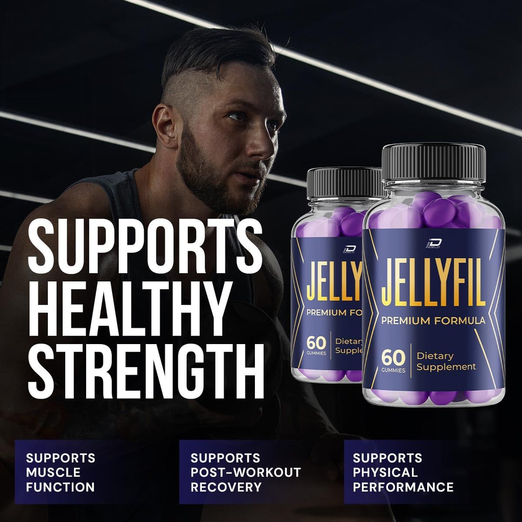 Jellyfil Gummy – Jellyfil Gummies Advanced Formula for Natural Ingredients, Extra Strength for Active Lifestyle - 60 Gummies